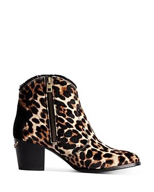 Zadig & Voltaire Women's Molly Leopard Print Faux Calf Hair Ankle Boots
