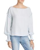 Dl1961 York St Chambray Boatneck Top