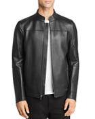 Karl Lagerfeld Paris Double-faced Leather Jacket