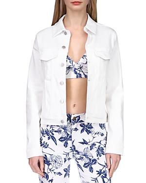 Dl1961 Jane Fitted Denim Jacket In Milk