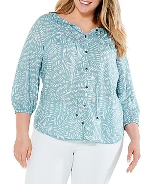 Nic+zoe Plus In Stitches Top