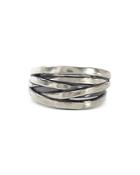 John Varvatos Collection Sterling Silver Woven Ring