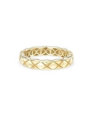 Zoe Lev 14k Yellow Gold Cross Hatch Band