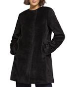 Paule Ka Alpaca Blend Collarless Short Coat