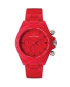 Toywatch Monochrome Red Chronograph Watch, 41mm