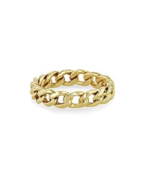 Zoe Chicco 14k Yellow Gold Medium Curb Link Chain Ring