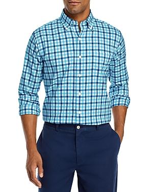 Peter Millar Cortland Crown Lite Cotton Stretch Check Classic Fit Button Down Shirt