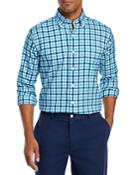 Peter Millar Cortland Crown Lite Cotton Stretch Check Classic Fit Button Down Shirt