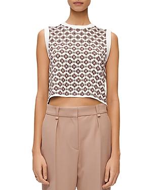 Maje Monoly Jacquard Sweater Vest