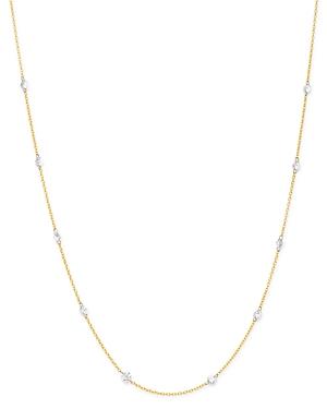 Aerodiamonds 18k Yellow Gold Orbit Diamond 10 Stone Station Necklace, 18