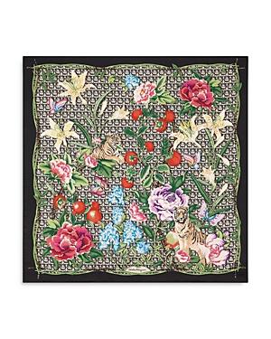 Salvatore Ferragamo Ramage Floral Silk Square Scarf