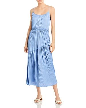 Vince Asymmetric Sleeveless Midi Dress