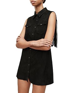 Allsaints Stanway Suede Tassel Dress
