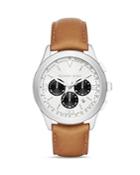 Michael Kors Gareth Chronograph Leather Strap Watch, 43mm