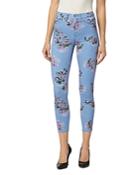 Hudson Barbara Super Skinny Ankle Jeans In Blurred Floral