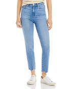 Paige Cindy Slim Straight Leg Cropped Ankle Jeans In Iris - 100% Exclusive