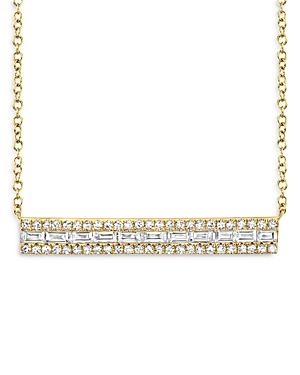 Moon & Meadow Diamond Bar Pendant Necklace In 14k Yellow Gold, 0.40 Ct. T.w. - 100% Exclusive