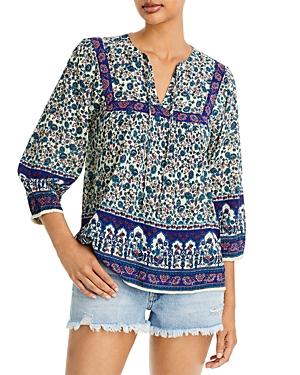 Bila Border Print Top