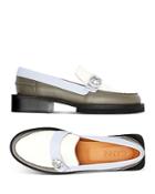 Ganni Women's Color Block Loafers