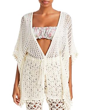 Capittana Lia Crochet Kimono Swim Cover Up