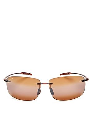Maui Jim Breakwall Polarized Rectangle Sunglasses, 63mm