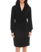 Karen Kane Puff Sleeve Cascade Dress
