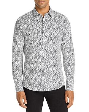 Michael Kors Leaf Print Long Sleeve Shirt