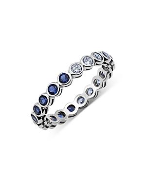 Crislu Half And Half Bezel Set Eternity Band