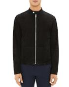 Theory Wynwood Suede Zip-front Jacket