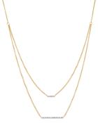 Moon & Meadow Diamond Bar Station Layered Necklace In 14k Yellow Gold, 0.08 Ct. T.w. - 100% Exclusive