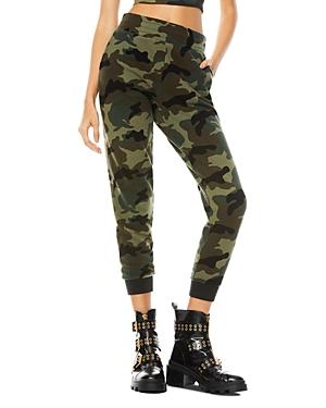 Alice And Olivia Nyc Slim Camo Jogger Pants