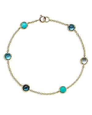 Ippolita 18k Yellow Gold Lollipop Multi Stone Link Bracelet
