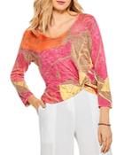 Nic+zoe Full Bloom Twist Sweater