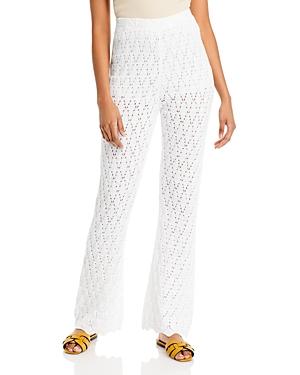 Wayf Brb Pointelle Flare Leg Pants