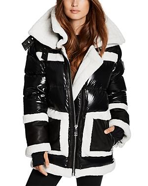 Sam. Entourage Shearling Trim Coat