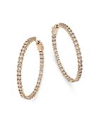 Bloomingdale's Diamond Inside Out Hoop Earrings In 14k Yellow Gold, 3.0 Ct. T.w. - 100% Exclusive