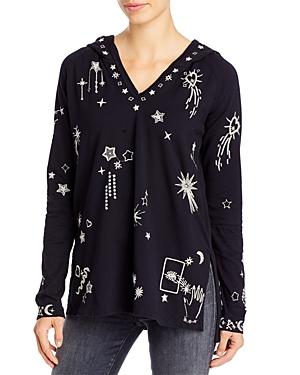 Johnny Was Algol Embroidered Beach Hoodie