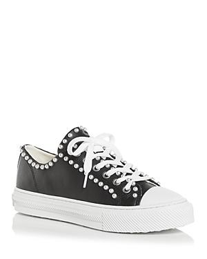 Stuart Weitzman Women's Olllie Embellished Low Top Sneakers