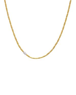 Gurhan 24k/22k Yellow Gold & 18k White Gold Diamond Pave Vertigo Statement Necklace, 16-18
