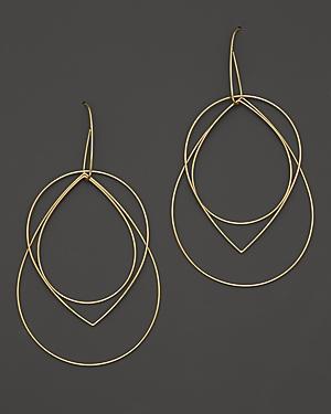 Lana Jewelry 14k Yellow Gold Large Three Tier Drop Earrings