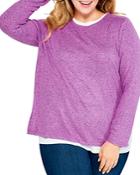Nic+zoe Plus Sweet Dreams Double Layer Top