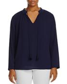 Michael Michael Kors Plus Embroidered Peasant Blouse - 100% Exclusive