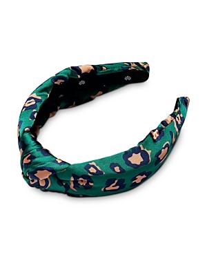Lele Sadoughi Leopard Print Knotted Headband