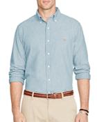 Polo Ralph Lauren Classic Fit Long Sleeve Chambray Cotton Button Down Shirt