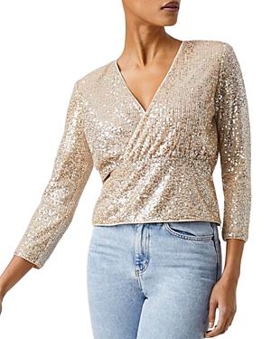 French Connection Eshka Sequin Top