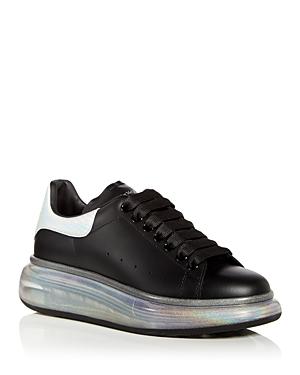 Alexander Mcqueen Women's Oversized Clear Glitter Sole Sneakers