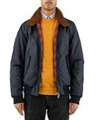 Baracuta G9 Af Waxed Jacket With Faux Fur Collar