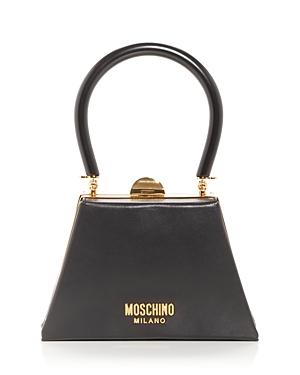 Moschino Mini Top Handle Leather Crossbody