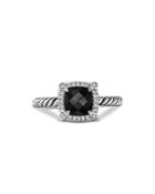 David Yurman Sterling Silver Petite Chatelaine Ring With Black Onyx & Diamonds - 100% Exclusive