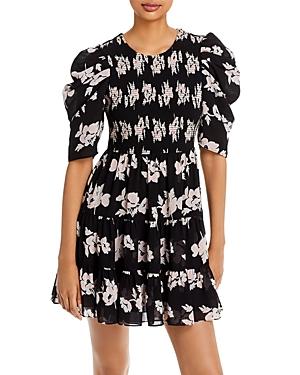 Cinq A Sept Hollis Smocked Mini Dress